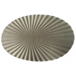 Πιατέλα κεραμική μπεζ 38.5x24.5x4.5εκ Karvounis L0021A-B