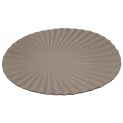 Πιατέλα κεραμική μπεζ 32.5x21x3.5εκ Karvounis L0021B-B