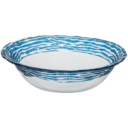 Μπωλ γυάλινο 25εκ μπλε 1080023