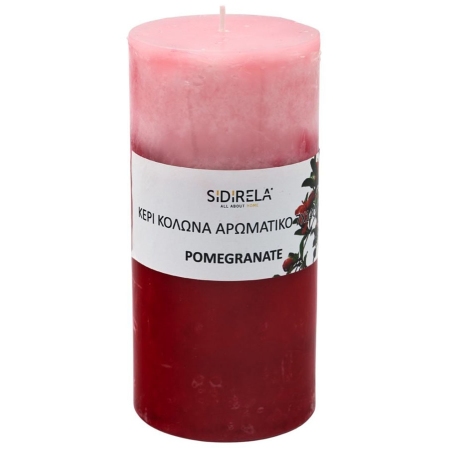 Κερί αρωματικό Pomegranate 7x14εκ Sidirela Ε-2007