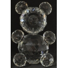 Διακοσμητικό κρυστάλλινο Αρκουδάκι διάφανο 10x7.5x13.5εκ Sinialo 1-112
