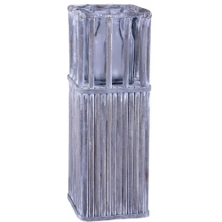 Φανάρι Στήλη πλεκτό γκρι τετράγωνο 44.5εκ. Espiel NAR106