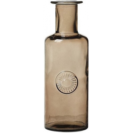 Βάζο γυάλινο Μαργαρίτα μπεζ 28εκ Espiel DAM186