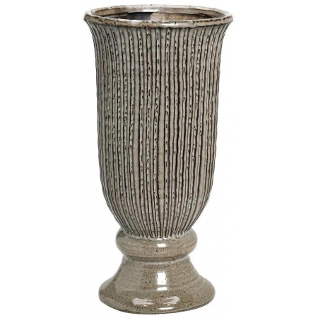 Βάζο κεραμικό γκρι 30εκ Espiel LEN116