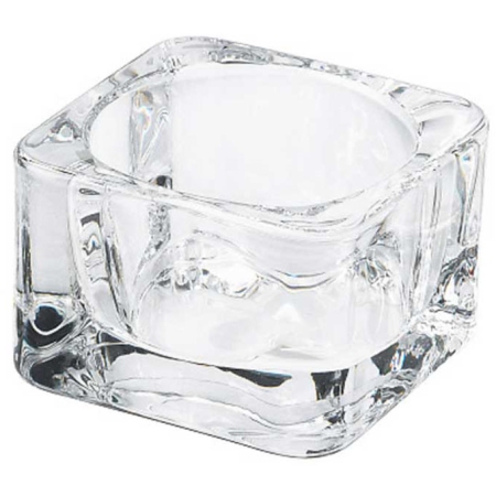 Κηροπήγια-βάση για ρεσώ σετ 24 τεμαχίων γυάλινα 5x3.5εκ Uniglass 36002-TH12B2