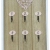 Κλειδοθήκη ξύλινη Home sweet home natural-ροζ 20x3x30εκ TnS 05-950-2962