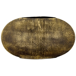 Βάζο διακοσμητικό μεταλλικό χρυσό 46x11x26εκ Capolavoro 24.102