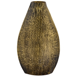 Βάζο διακοσμητικό μεταλλικό χρυσό 23x11x41εκ Capolavoro 24.104