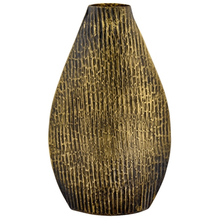 Βάζο διακοσμητικό μεταλλικό χρυσό 23x11x41εκ Capolavoro 24.104