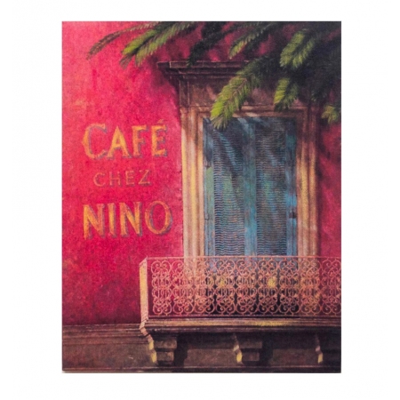Πίνακας σε καμβά   Cafe chez nino   31x38εκ 117/7