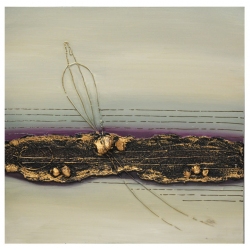 Πίνακας σε καμβά βεραμάν-χρυσό 60x60εκ Pol 130/108