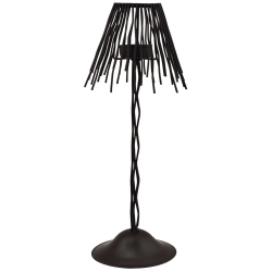 Κηροπήγιο μεταλλικό καφέ 13x32εκ Pol 104/16