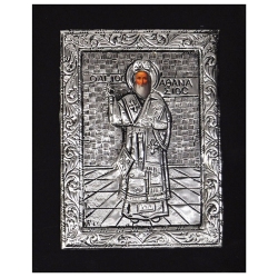 Εικόνα ξύλινη-αλουμίνιο Άγιος Αθανάσιος 16x1.5x20εκ Pol 5112096