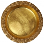 Πιατέλα διακοσμητική κεραμική Λουλούδια χρυσή 30.5x5εκ Pol 5112103