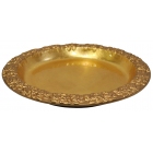 Πιατέλα διακοσμητική κεραμική Λουλούδια χρυσή 30.5x5εκ Pol 5112103