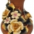 Βάζο διακοσμητικό κεραμικό Λουλούδι καφέ 11x13x15εκ Pol 5112142