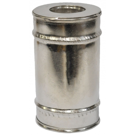 Κηροπήγιο μεταλλικό ασημί 8.5x14.5εκ Pol 5112150