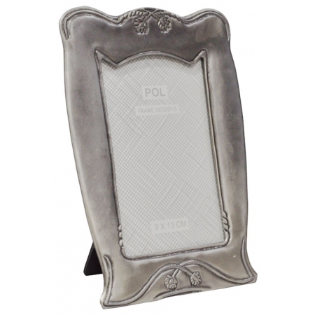 Κορνίζα επικασσιτερωμένη ασημί 9x13εκ Pol 91/68