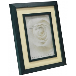 Κορνίζα πλαστική πράσινο-εκρού 13x18εκ Pol 58/33