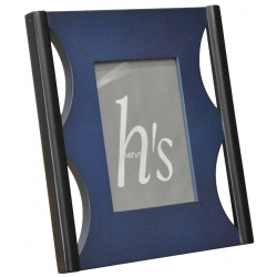 Κορνίζα ξύλινη μπλε-μαύρο 9x13εκ Pol 36/21