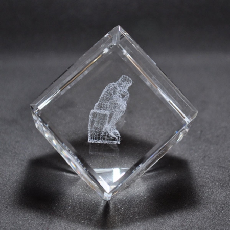 Διακοσμητικό κρυστάλλινο Στοχαστής 5x5x5εκ Pol 5112187