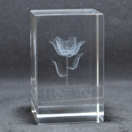 Διακοσμητικό κρυστάλλινο Λουλούδι 5x5x8εκ Pol 5112194