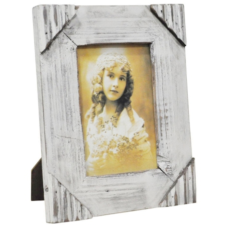 Κορνίζα ξύλινη αντικέ γκρι 10x15εκ Pol 25/34