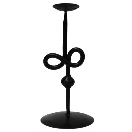 Κηροπήγιο μεταλλικό μαύρο 10x22εκ Pol 5112252