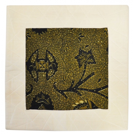 Μαξιλαροθήκη υφασμάτινη εκρού-λαδί 58x58εκ Pol 5112286