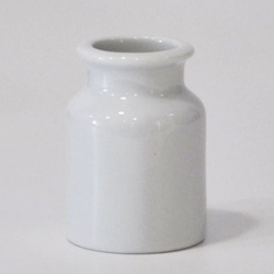 Βάζο κεραμικό λευκό 6x8εκ Pol 5112317