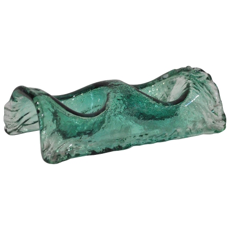 Κηροπήγιο γυάλινο πράσινο 19.5x10x6εκ Pol 5114033