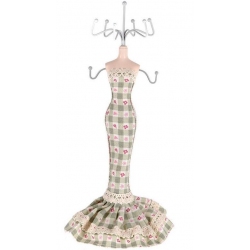 Μπιζουτιέρα υφασμάτινη Γυναίκα πράσινο-ροζ 9x32εκ Inart 3-70-228-0196