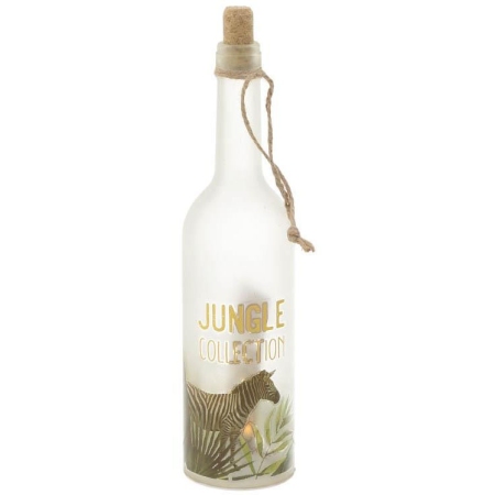 Μπουκάλι διακοσμητικό με φωτισμό Led   Jungle   30εκ Inart 3-70-768-0043