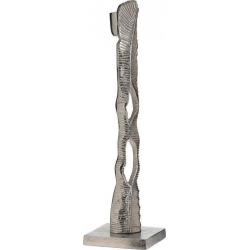 Κηροπήγιο αλουμινίου ασημί 36εκ Inart 3-70-162-0097