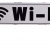 Πινακίδα μεταλλική Wi-fi μπεζ/μαύρο 70εκ Inart 3-70-773-0096