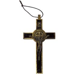 Σταυρός μεταλλικός με σμάλτο χρυσό 6.8x1.5x12.5εκ 3-75-489-0000