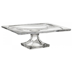 Πιατέλα με πόδι γυάλινη διάφανη 30εκ Click 6-70-504-0045