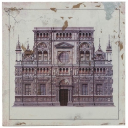 Πίνακας ξύλινος printed Εκκλησία 60εκ Inart 3-90-271-0001