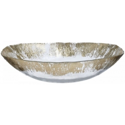 Κουπ γυάλινο διάφανο-χρυσό 32εκ Click 6-60-185-0009