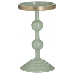 Κηροπήγιο μεταλλικό βεραμάν-χρυσό 11x18εκ Inart 3-70-650-0028