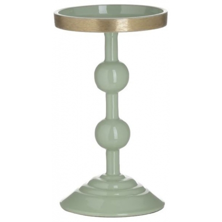 Κηροπήγιο μεταλλικό βεραμάν-χρυσό 11x18εκ Inart 3-70-650-0028