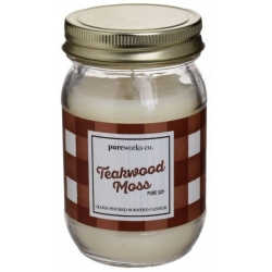 Κερί σόγιας σε βάζο αρωματικό Teakwood Moss 8x13εκ Click 6-80-933-0014