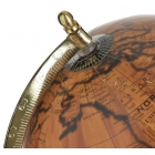 Υδρόγειος μεταλλική χρυσό-καφέ 24x19x34εκ Inart 3-70-803-0068