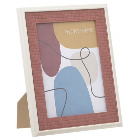 Κορνίζα πλαστική μπορντώ-natural 13x18εκ Click 6-30-202-0028