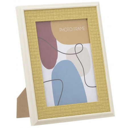 Κορνίζα πλαστική μουσταρδί-natural 15x20εκ Click 6-30-202-0032