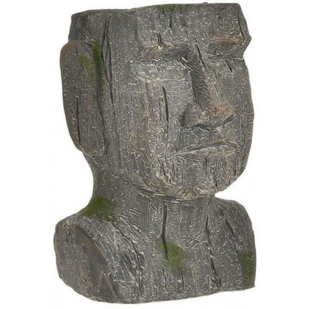 Κασπώ κεραμικό Πρόσωπο γκρι 20x20x29εκ Inart 3-70-216-0106