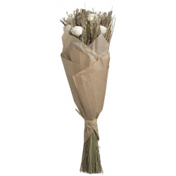 Μπουκέτο διακοσμητικό λευκό 15x52εκ Inart 3-85-483-0001