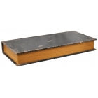 Κουτί διακοσμητικό ξύλινο-δερματίνη Paris αντικέ καφέ 40x20x5.5εκ Inart 3-70-939-0059