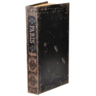 Κουτί διακοσμητικό ξύλινο-δερματίνη Paris αντικέ καφέ 40x20x5.5εκ Inart 3-70-939-0059