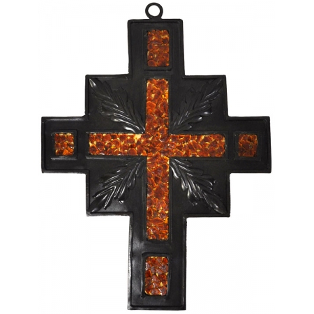 Σταυρός μεταλλικός καφέ 25.5x0.3x35εκ Inart 3-70-087-0119